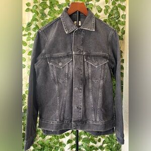 Citizens Of Humanity Washed Black Denim Jacket